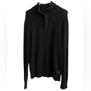 Vintage American Eagle Outfitters Men’s L Athletic Fit 1/4 Zip Sweater MINTY